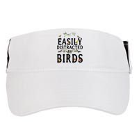 Easily Distracted By Birds Bird Lover Adult Drive Performance Visor
