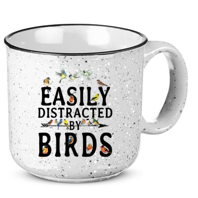 Easily Distracted By Birds Bird Lover 15oz Campfire Ceramic Mug