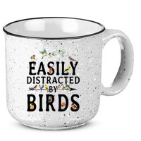 Easily Distracted By Birds Bird Lover 15oz Campfire Ceramic Mug