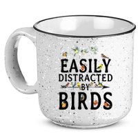 Easily Distracted By Birds Bird Lover 15oz Campfire Ceramic Mug