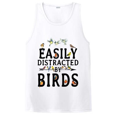 Easily Distracted By Birds Bird Lover PosiCharge Competitor Tank