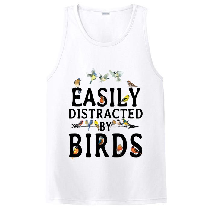 Easily Distracted By Birds Bird Lover PosiCharge Competitor Tank
