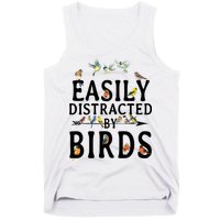 Easily Distracted By Birds Bird Lover Tank Top