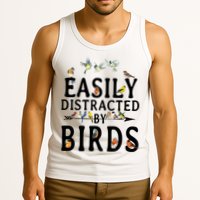 Easily Distracted By Birds Bird Lover Tank Top