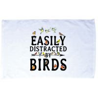 Easily Distracted By Birds Bird Lover Microfiber Hand Towel