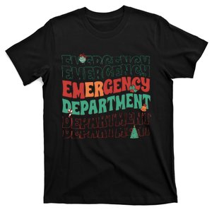 Emergency Department Christmas Nurse Holiday T-Shirt