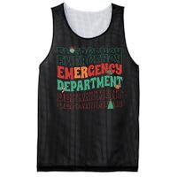 Emergency Department Christmas Nurse Holiday Mesh Reversible Basketball Jersey Tank