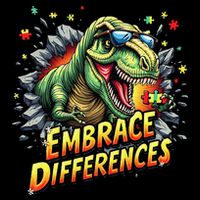 Embrace Differences Cool Dinosaur Inclusion Puzzle Trex Sweatshirt