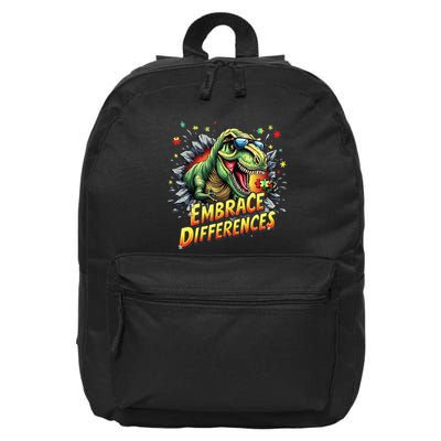 Embrace Differences Cool Dinosaur Inclusion Puzzle Trex 16 in Basic Backpack