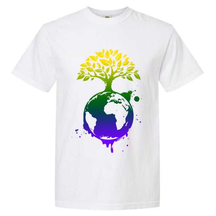 Earth Day Colorful Nature Garment-Dyed Heavyweight T-Shirt