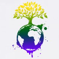 Earth Day Colorful Nature Garment-Dyed Heavyweight T-Shirt