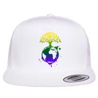 Earth Day Colorful Nature Flatbill Hat