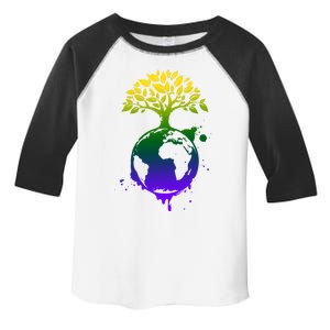 Earth Day Colorful Nature Toddler Fine Jersey T-Shirt