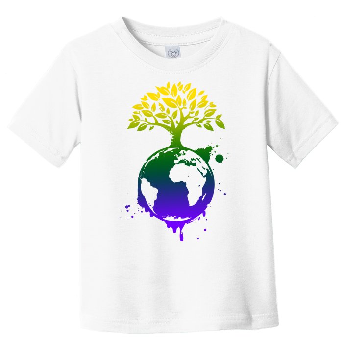 Earth Day Colorful Nature Toddler T-Shirt