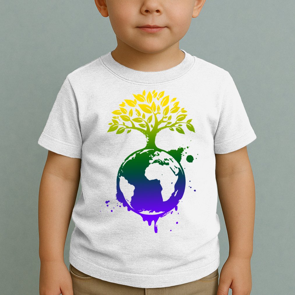 Earth Day Colorful Nature Toddler T-Shirt