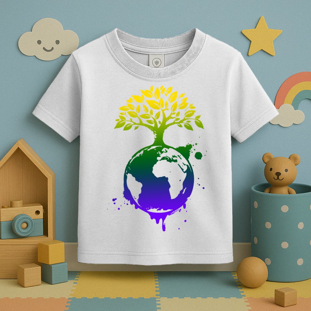 Earth Day Colorful Nature Toddler T-Shirt