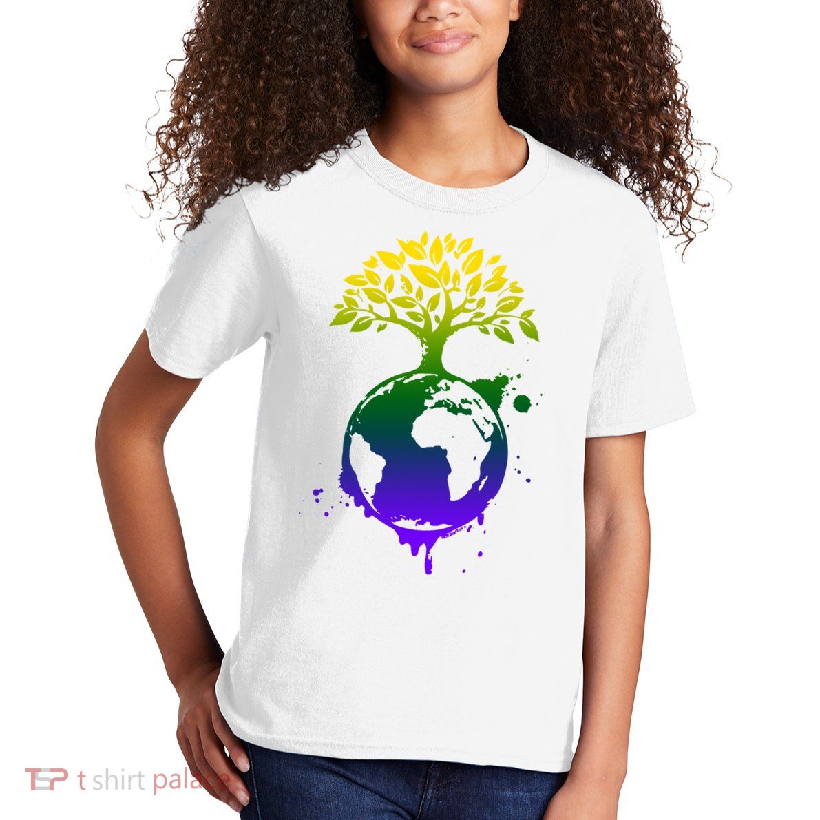 Earth Day Colorful Nature Kids T-Shirt