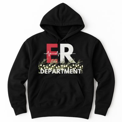 Emergency Department Christmas Nurse Hoodie