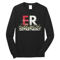 Emergency Department Christmas Nurse Long Sleeve Shirt