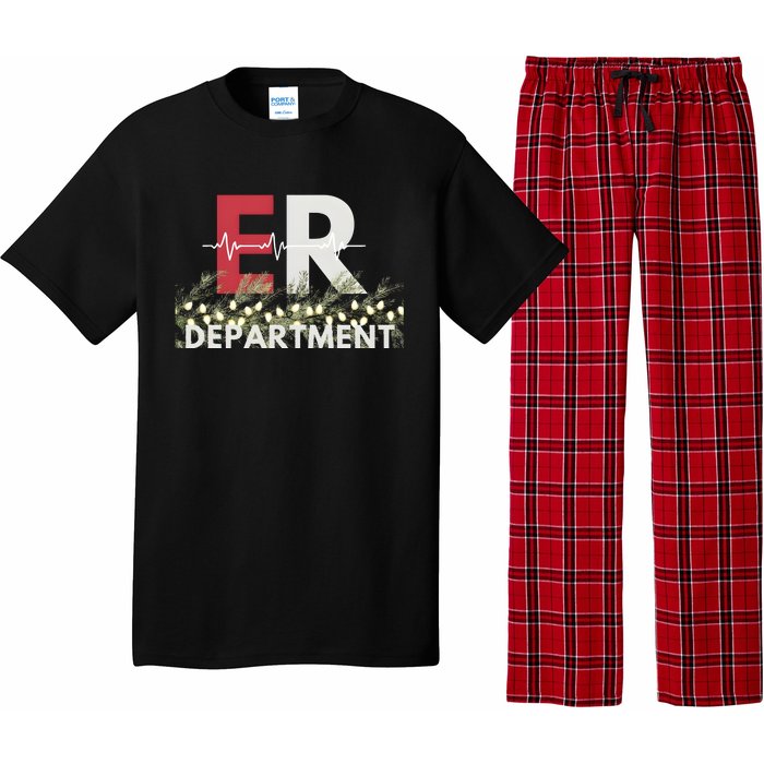 Emergency Department Christmas Nurse Pajama Set