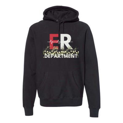 Emergency Department Christmas Nurse Premium Hoodie