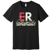 Emergency Department Christmas Nurse Premium T-Shirt