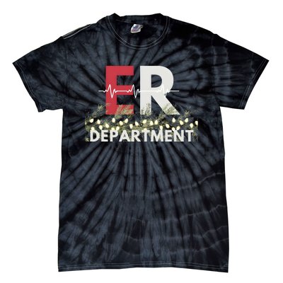 Emergency Department Christmas Nurse Tie-Dye T-Shirt