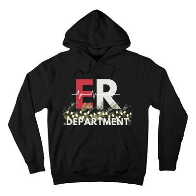 Emergency Department Christmas Nurse Tall Hoodie