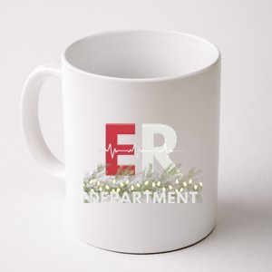 Emergency Department Christmas Nurse Coffee Mug