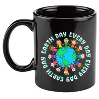 Earth Day Cute Children Around The World 11oz C Handle Ceramic Mug