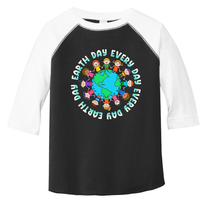 Earth Day Cute Children Around The World Toddler Fine Jersey T-Shirt