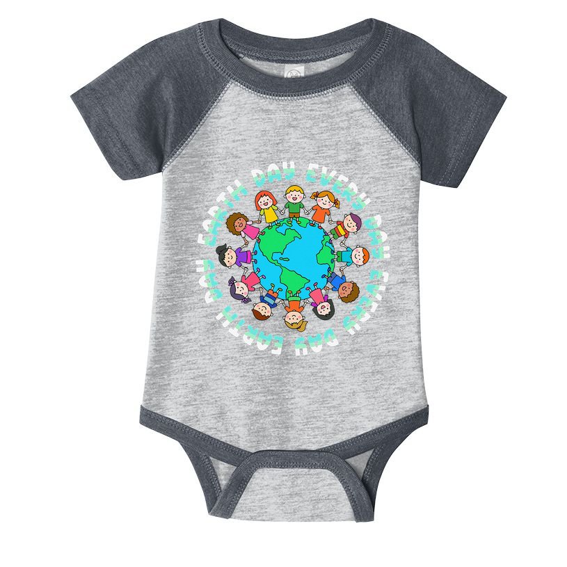 Earth Day Cute Children Around The World Infant Baby Jersey Bodysuit