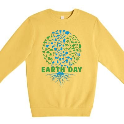 Earth Day Cute 54th Earth Day 2024 Premium Crewneck Sweatshirt