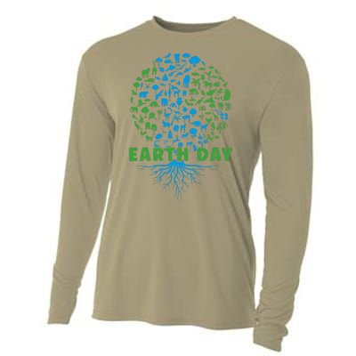 Earth Day Cute 54th Earth Day 2024 Cooling Performance Long Sleeve Crew