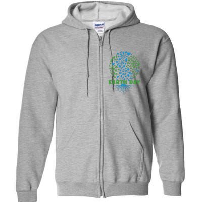 Earth Day Cute 54th Earth Day 2024 Full Zip Hoodie