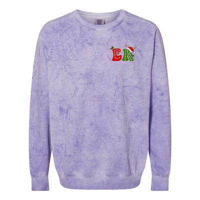 Emergency Department Christmas Er Nurse Colorblast Crewneck Sweatshirt