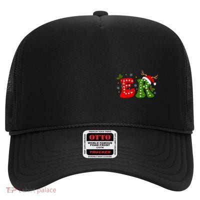 Emergency Department Christmas Er Nurse High Crown Mesh Back Trucker Hat