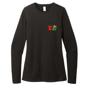 Emergency Department Christmas Er Nurse Womens CVC Long Sleeve Shirt