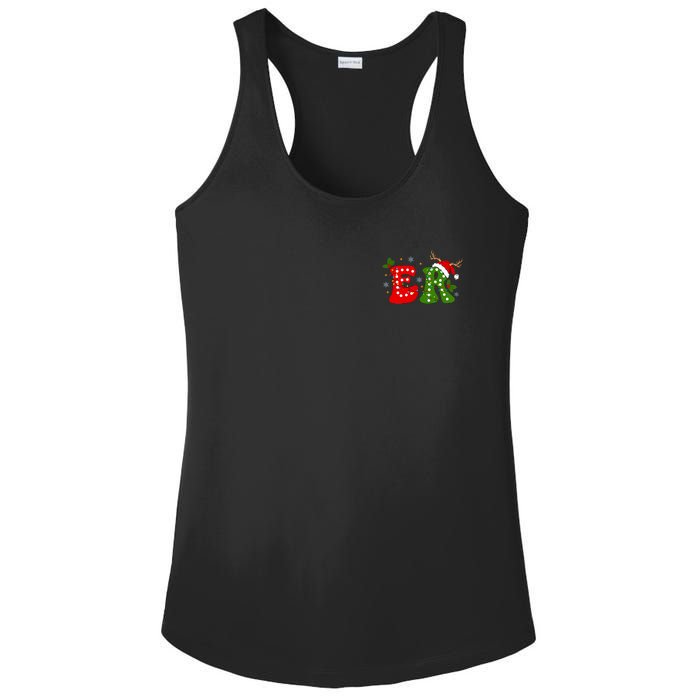 Emergency Department Christmas Er Nurse Ladies PosiCharge Competitor Racerback Tank