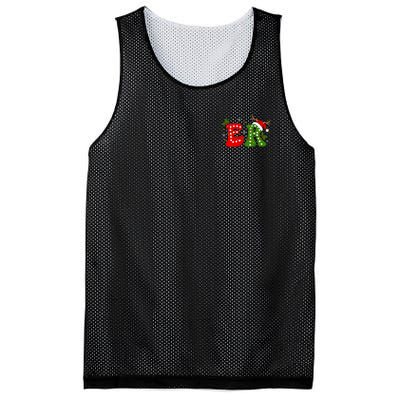 Emergency Department Christmas Er Nurse Mesh Reversible Basketball Jersey Tank