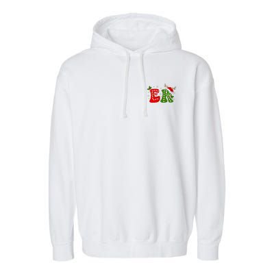 Emergency Department Christmas Er Nurse Garment-Dyed Fleece Hoodie