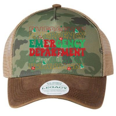 Emergency Department Christmas Ed Er Nurse Crew Women Legacy Tie Dye Trucker Hat