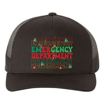 Emergency Department Christmas Ed Er Nurse Crew Women Yupoong Adult 5-Panel Trucker Hat