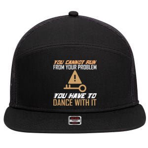 Earth Day Consciousness Humor 7 Panel Mesh Trucker Snapback Hat