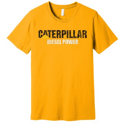 Excavator Driver Construction Machinery Cat Excavator I Love Diesel Power Premium T-Shirt