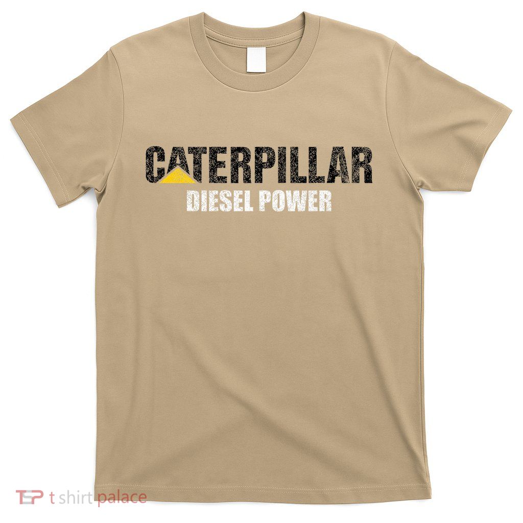 Excavator Driver Construction Machinery Cat Excavator I Love Diesel Power T-Shirt