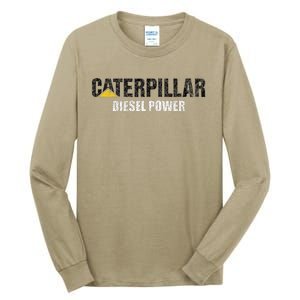 Excavator Driver Construction Machinery Cat Excavator I Love Diesel Power Tall Long Sleeve T-Shirt