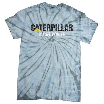 Excavator Driver Construction Machinery Cat Excavator I Love Diesel Power Tie-Dye T-Shirt