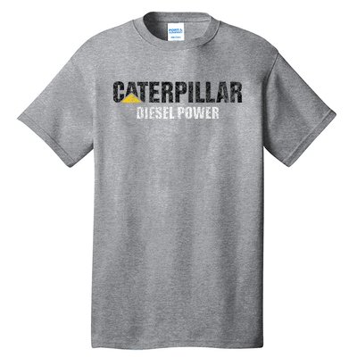 Excavator Driver Construction Machinery Cat Excavator I Love Diesel Power Tall T-Shirt