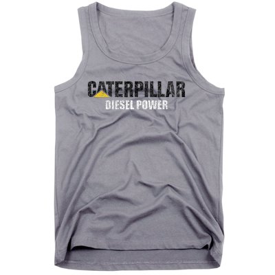 Excavator Driver Construction Machinery Cat Excavator I Love Diesel Power Tank Top